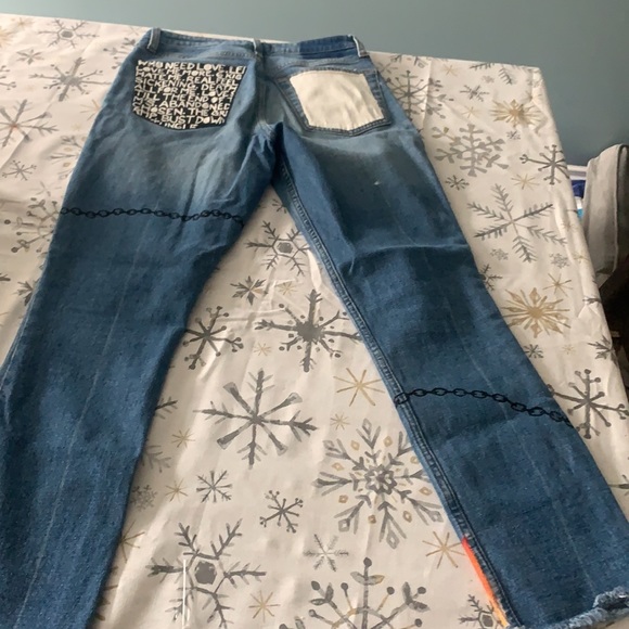 DONATED ❌Abercrombie & Fitch, Art Embellished Jean - Picture 9 of 14